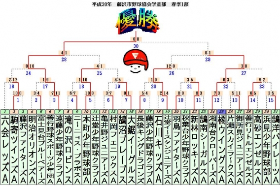 平成30年藤沢市春季大会優勝