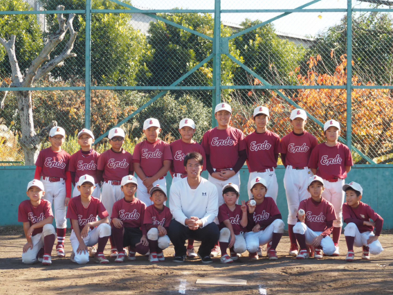 2025/11/22　福岡ソフトバンク・鈴木貴大選手が来訪　遠藤から初のプロ野球選手が誕生！